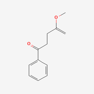 molecular formula C12H14O2 B14403274 4-Methoxy-1-phenylpent-4-EN-1-one CAS No. 87842-10-2