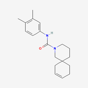molecular formula C19H26N2O B14403284 N-(3,4-Dimethylphenyl)-2-azaspiro[5.5]undec-8-ene-2-carboxamide CAS No. 85675-18-9