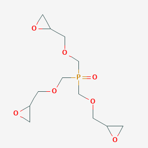 molecular formula C12H21O7P B14403289 Tris{[(oxiran-2-yl)methoxy]methyl}(oxo)-lambda~5~-phosphane CAS No. 88218-98-8