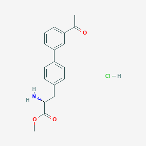 (R)-Methyl 3-(3'-acetylbiphenyl-4-yl)-2-aminopropanoate hydrochloride