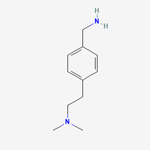 molecular formula C11H18N2 B1440332 4-[2-(Dimethylamino)ethyl]benzylamine CAS No. 1554661-29-8
