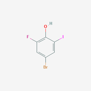 4-Bromo-2-fluoro-6-iodophenol