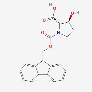 (2S,3S)-1-(((9H-Fluoren-9-yl)methoxy)carbonyl)-3-hydroxypyrrolidine-2-carboxylic acid