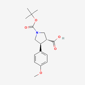 trans-1-Boc-3-carboxy-4-(4-methoxyphenyl)pyrrolidine