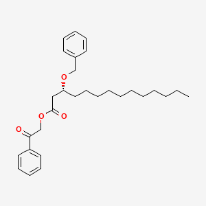 molecular formula C29H40O4 B14403435 Phenacyl (3R)-3-phenylmethoxytetradecanoate CAS No. 87357-66-2