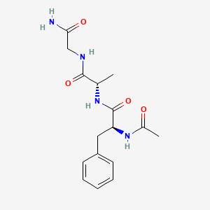 molecular formula C16H22N4O4 B14403441 N-Acetyl-L-phenylalanyl-L-alanylglycinamide CAS No. 85338-70-1