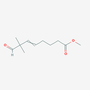 molecular formula C11H18O3 B14403465 Methyl 7,7-dimethyl-8-oxooct-5-enoate CAS No. 89560-00-9