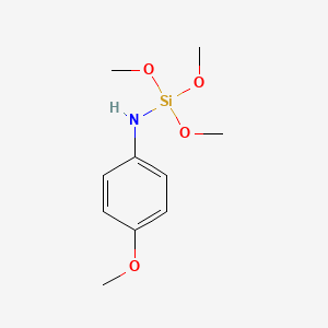 molecular formula C10H17NO4Si B14403530 1,1,1-Trimethoxy-N-(4-methoxyphenyl)silanamine CAS No. 86936-11-0
