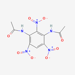 molecular formula C10H9N5O8 B14403543 N,N'-(2,4,6-Trinitro-1,3-phenylene)diacetamide CAS No. 88106-06-3