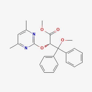 (S)-Methyl 2-((4,6-dimethylpyrimidin-2-yl)oxy)-3-methoxy-3,3-diphenylpropanoate