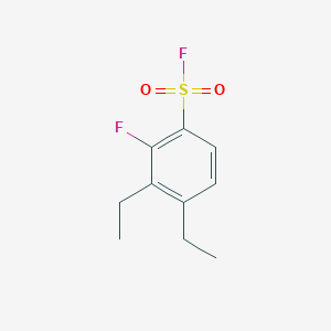 molecular formula C10H12F2O2S B14403584 3,4-Diethyl-2-fluorobenzene-1-sulfonyl fluoride CAS No. 88423-75-0