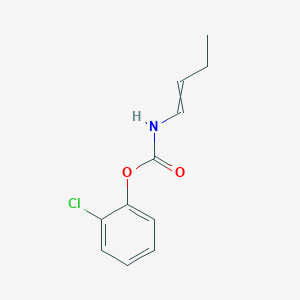 molecular formula C11H12ClNO2 B14403670 2-Chlorophenyl but-1-en-1-ylcarbamate CAS No. 88309-72-2