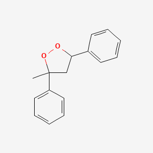 molecular formula C16H16O2 B14403709 3-Methyl-3,5-diphenyl-1,2-dioxolane CAS No. 85981-77-7