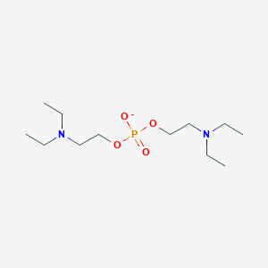 molecular formula C12H28N2O4P- B14403733 Bis[2-(diethylamino)ethyl] phosphate CAS No. 85314-85-8