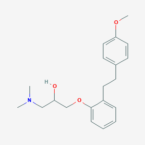molecular formula C20H29NO3 B144038 1-(Dimethylamino)-3-(2-(2-(3-methoxyphenyl)ethyl)phenoxy)-2-propanol CAS No. 127003-40-1