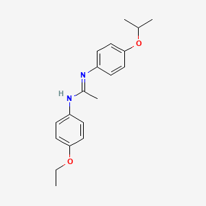 molecular formula C19H24N2O2 B14403824 N-(4-ethoxyphenyl)-N'-(4-propan-2-yloxyphenyl)ethanimidamide CAS No. 84308-84-9