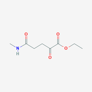 molecular formula C8H13NO4 B14403858 Ethyl 5-(methylamino)-2,5-dioxopentanoate CAS No. 86938-16-1