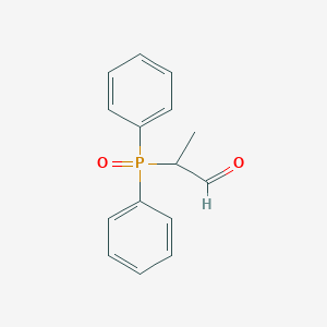 molecular formula C15H15O2P B14403861 Propanal, 2-(diphenylphosphinyl)- CAS No. 85464-08-0