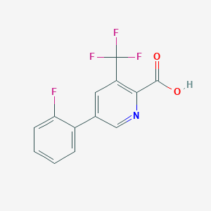 5-(2-Fluorophenyl)-3-(trifluoromethyl)picolinic acid