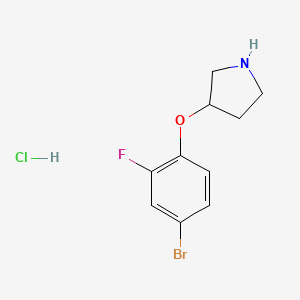 3-(4-Bromo-2-fluorophenoxy)pyrrolidine hydrochloride
