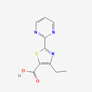 4-Ethyl-2-pyrimidin-2-YL-1,3-thiazole-5-carboxylic acid