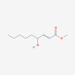 molecular formula C10H18O3 B14403988 Methyl 4-hydroxynon-2-enoate CAS No. 84477-15-6