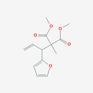 molecular formula C13H16O5 B14404024 Dimethyl [1-(furan-2-yl)prop-2-en-1-yl](methyl)propanedioate CAS No. 87802-88-8