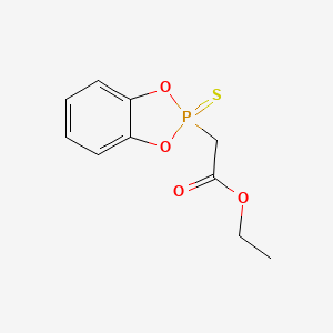 molecular formula C10H11O4PS B14404032 Ethyl (2-sulfanylidene-2H-1,3,2lambda~5~-benzodioxaphosphol-2-yl)acetate CAS No. 88332-72-3