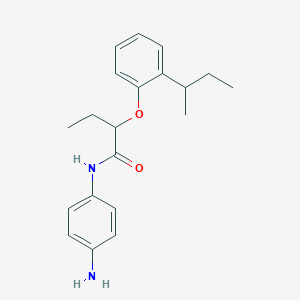 molecular formula C20H26N2O2 B1440405 N-(4-Aminophenyl)-2-[2-(sec-butyl)phenoxy]-butanamide CAS No. 1020055-97-3
