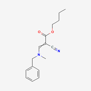 molecular formula C16H20N2O2 B14404076 Butyl 3-[benzyl(methyl)amino]-2-cyanoprop-2-enoate CAS No. 88107-30-6