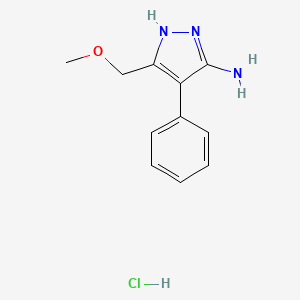 3-(methoxymethyl)-4-phenyl-1H-pyrazol-5-amine hydrochloride