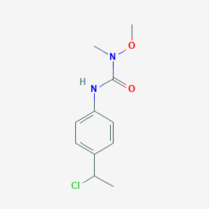 molecular formula C11H15ClN2O2 B14404091 N'-[4-(1-Chloroethyl)phenyl]-N-methoxy-N-methylurea CAS No. 88465-53-6