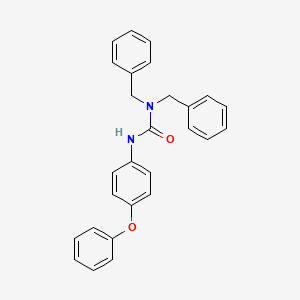 molecular formula C27H24N2O2 B14404098 N,N-Dibenzyl-N'-(4-phenoxyphenyl)urea CAS No. 86764-54-7