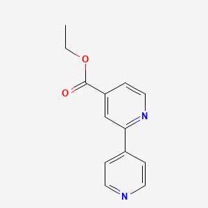 molecular formula C13H12N2O2 B1440410 Ethyl 2-(pyridin-4-yl)isonicotinate CAS No. 1214381-94-8