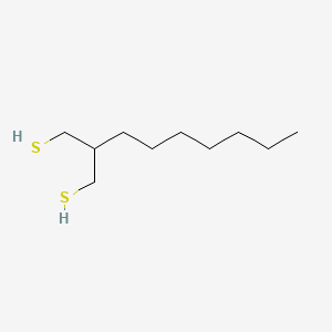 molecular formula C10H22S2 B14404106 2-Heptylpropane-1,3-dithiol CAS No. 86103-38-0