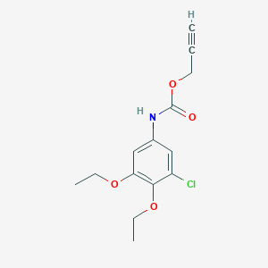 molecular formula C14H16ClNO4 B14404117 Prop-2-yn-1-yl (3-chloro-4,5-diethoxyphenyl)carbamate CAS No. 84971-69-7