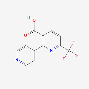 2-(Pyridin-4-yl)-6-(trifluoromethyl)nicotinic acid
