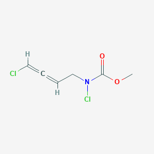 molecular formula C6H7Cl2NO2 B14404136 Methyl chloro(4-chlorobuta-2,3-dien-1-yl)carbamate CAS No. 87383-26-4