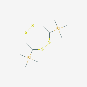 molecular formula C10H24S4Si2 B14404153 1,4-Bis(trimethylsilyl)-2,3,6,7-tetrathiacyclooctane CAS No. 87495-58-7