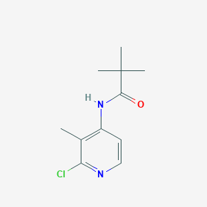 molecular formula C11H15ClN2O B1440416 N-(2-Chloro-3-methylpyridin-4-yl)pivalamide CAS No. 1203499-52-8