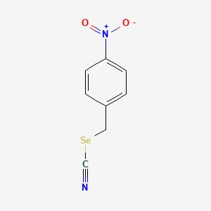 molecular formula C8H6N2O2Se B14404281 Selenocyanic acid, (4-nitrophenyl)methyl ester CAS No. 83293-39-4