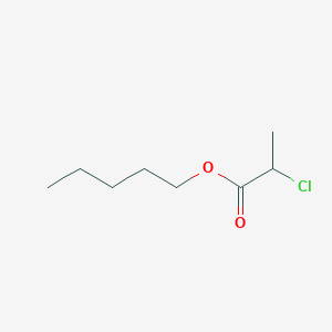 molecular formula C8H15ClO2 B14404291 Propanoic acid, 2-chloro-, pentyl ester CAS No. 86711-71-9
