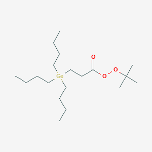 molecular formula C19H40GeO3 B14404300 Tert-butyl 3-(tributylgermyl)propaneperoxoate CAS No. 85273-09-2