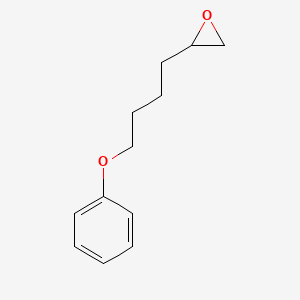 molecular formula C12H16O2 B14404344 2-(4-Phenoxybutyl)oxirane CAS No. 85234-59-9