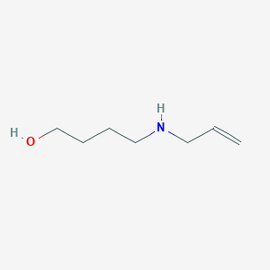 molecular formula C7H15NO B14404348 1-Butanol, 4-(2-propenylamino)- CAS No. 87834-82-0