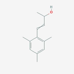 molecular formula C13H18O B14404369 4-(2,4,6-Trimethylphenyl)but-3-en-2-ol CAS No. 84473-23-4