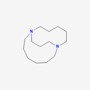molecular formula C14H28N2 B14404382 1,8-Diazabicyclo[6.5.3]hexadecane CAS No. 84905-04-4