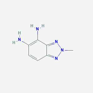 molecular formula C7H9N5 B144044 4,5-Diamino-2-methylbenzotriazole CAS No. 127491-01-4