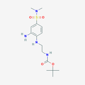 tert-Butyl [2-({2-amino-4-[(dimethylamino)sulfonyl]phenyl}amino)ethyl]carbamate