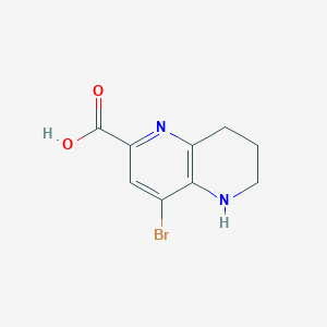 4-Bromo-5,6,7,8-tetrahydro-[1,5]naphthyridine-2-carboxylic acid
